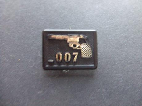 James Bond agent OO7 zwart pistool